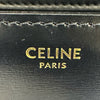セリーヌ CELINE ティーントリオンフショルダー ブラック ゴールド金具 シャイニーカーフ レディース ショルダーバッグ