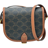 セリーヌ CELINE ミディアムフォルコバッグ 191502 タン トリオンフキャンバス レディース ショルダーバッグ