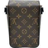 ルイ・ヴィトン LOUIS VUITTON Sロックヴェルティカル・ヴェアラブルウォレット M81522 ブラウン モノグラム/マカサー レディース ショルダーバッグ