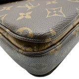 ルイ・ヴィトン LOUIS VUITTON ポシェット・メティスMM M44876 ブラウン モノグラム/リバース レディース ショルダーバッグ