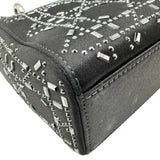 クリスチャン・ディオール Christian Dior レディディオールミニ M0500PRTC ブラック シルバー金具 サテン/ビジュー レディース ショルダーバッグ