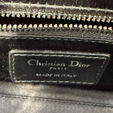 クリスチャン・ディオール Christian Dior レディディオールミニ M0500PRTC ブラック シルバー金具 サテン/ビジュー レディース ショルダーバッグ