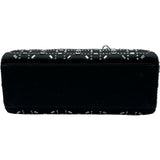 クリスチャン・ディオール Christian Dior レディディオールミニ M0500PRTC ブラック シルバー金具 サテン/ビジュー レディース ショルダーバッグ