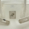 エルメス HERMES バーキン30 □M刻印 ホワイト シルバー金具 トリヨン レディース ハンドバッグ