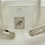 エルメス HERMES バーキン30 □M刻印 ホワイト シルバー金具 トリヨン レディース ハンドバッグ