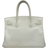 エルメス HERMES バーキン30 □M刻印 ホワイト シルバー金具 トリヨン レディース ハンドバッグ