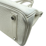 エルメス HERMES バーキン30 □M刻印 ホワイト シルバー金具 トリヨン レディース ハンドバッグ