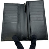 YVES SAINT LAURENT ファスナー長財布 607746 ブラック シルバー金具 マットレザー メンズ 長財布