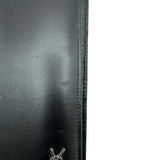 YVES SAINT LAURENT ファスナー長財布 607746 ブラック シルバー金具 マットレザー メンズ 長財布