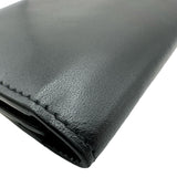 YVES SAINT LAURENT ファスナー長財布 607746 ブラック シルバー金具 マットレザー メンズ 長財布