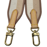 ルイ・ヴィトン LOUIS VUITTON ショルダーストラップ（調節可能、幅4 cm） M26925 ベージュ ゴールド金具 テキスタイル レディース ショルダーストラップ