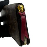 ルイ・ヴィトン LOUIS VUITTON ポルトフォイユ・クレマンス M60742 ブラウン/フューシャ モノグラム・キャンバス レディース 長財布