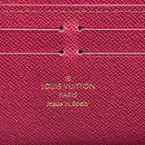 ルイ・ヴィトン LOUIS VUITTON ポルトフォイユ・クレマンス M60742 ブラウン/フューシャ モノグラム・キャンバス レディース 長財布