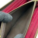 ルイ・ヴィトン LOUIS VUITTON ポルトフォイユ・クレマンス M60742 ブラウン/フューシャ モノグラム・キャンバス レディース 長財布
