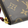 ルイ・ヴィトン LOUIS VUITTON ポルトフォイユ・クレマンス M60742 ブラウン/フューシャ モノグラム・キャンバス レディース 長財布