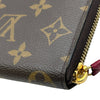 ルイ・ヴィトン LOUIS VUITTON ポルトフォイユ・クレマンス M60742 ブラウン/フューシャ モノグラム・キャンバス レディース 長財布