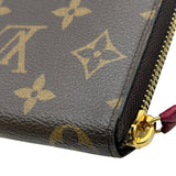 ルイ・ヴィトン LOUIS VUITTON ポルトフォイユ・クレマンス M60742 ブラウン/フューシャ モノグラム・キャンバス レディース 長財布
