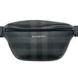 バーバリー BURBERRY ロンドンチェックベルトバッグ 8073267 グレー PVC ユニセックス ボディバッグ