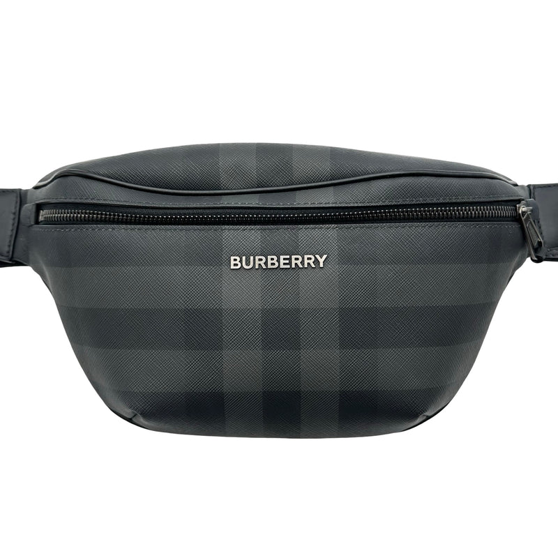 BURBERRY LONDON ショルダーバッグ　ノバチェック　ベルトデザイン バーバリー BURBERRY ロンドンチェックベルトバッグ 8073267 グレー