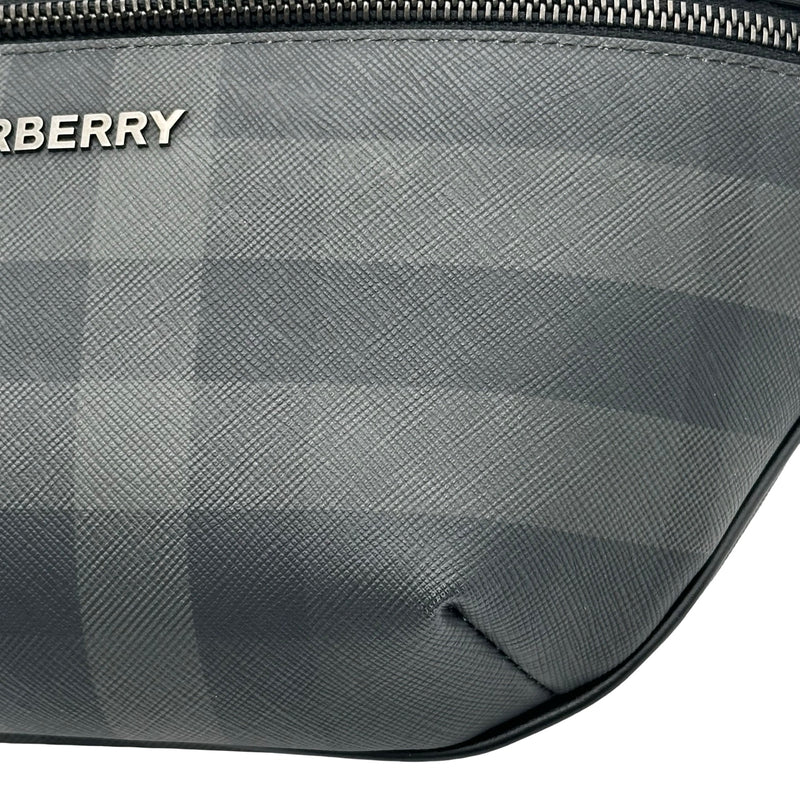 バーバリー BURBERRY ロンドンチェックベルトバッグ 8073267 グレー
