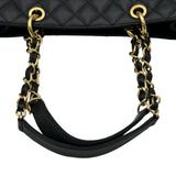シャネル CHANEL GSTチェーントートバッグ A50995 15番台 ブラック ゴールド金具 キャビアスキン レディース トートバッグ