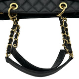シャネル CHANEL GSTチェーントートバッグ A50995 15番台 ブラック ゴールド金具 キャビアスキン レディース トートバッグ