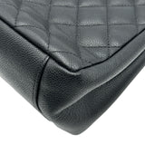 シャネル CHANEL GSTチェーントートバッグ A50995 15番台 ブラック ゴールド金具 キャビアスキン レディース トートバッグ