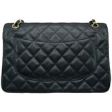シャネル CHANEL デカマトラッセ30 A58600 17番台 ブラック ゴールド金具 キャビアスキン レディース ショルダーバッグ