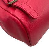 シャネル CHANEL マトラッセチェーンバックパック A93748 24番台 レッド ゴールド金具 キャビアスキン レディース リュック・デイパック