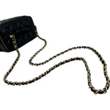 シャネル CHANEL バニティケース ショルダーバッグ AP2917 ブラック　ゴールド金具 シャイニーパテント レディース ショルダーバッグ
