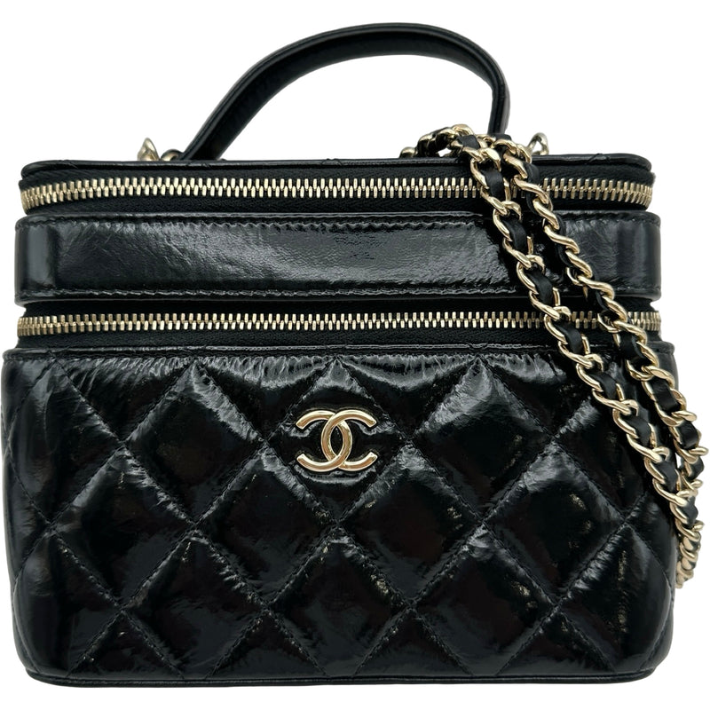 シャネル CHANEL バニティケース ショルダーバッグ AP2917 ブラック