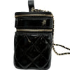 シャネル CHANEL バニティケース ショルダーバッグ AP2917 ブラック　ゴールド金具 シャイニーパテント レディース ショルダーバッグ