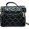 シャネル CHANEL バニティケース ショルダーバッグ AP2917 ブラック　ゴールド金具 シャイニーパテント レディース ショルダーバッグ