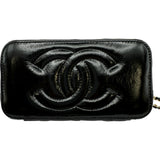 シャネル CHANEL バニティケース ショルダーバッグ AP2917 ブラック　ゴールド金具 シャイニーパテント レディース ショルダーバッグ