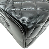 シャネル CHANEL バニティケース ショルダーバッグ AP2917 ブラック　ゴールド金具 シャイニーパテント レディース ショルダーバッグ