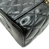 シャネル CHANEL バニティケース ショルダーバッグ AP2917 ブラック　ゴールド金具 シャイニーパテント レディース ショルダーバッグ