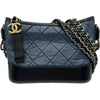 シャネル CHANEL ガブリエルスモールホーボーショルダーバッグ A91810 28番台 ネイビー シルバー/ゴールド金具 ラム/カーフ レディース ショルダーバッグ