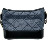 シャネル CHANEL ガブリエルスモールホーボーショルダーバッグ A91810 28番台 ネイビー シルバー/ゴールド金具 ラム/カーフ レディース ショルダーバッグ