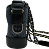 シャネル CHANEL ガブリエルスモールホーボーショルダーバッグ A91810 28番台 ネイビー シルバー/ゴールド金具 ラム/カーフ レディース ショルダーバッグ