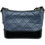 シャネル CHANEL ガブリエルスモールホーボーショルダーバッグ A91810 28番台 ネイビー シルバー/ゴールド金具 ラム/カーフ レディース ショルダーバッグ