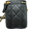 シャネル CHANEL バニティチェーンショルダーバッグ ブラック ゴールド金具 キャビアスキン レディース ショルダーバッグ