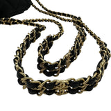 シャネル CHANEL バニティチェーンショルダーバッグ ブラック ゴールド金具 キャビアスキン レディース ショルダーバッグ