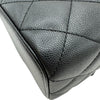 シャネル CHANEL バニティチェーンショルダーバッグ ブラック ゴールド金具 キャビアスキン レディース ショルダーバッグ
