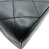 シャネル CHANEL バニティチェーンショルダーバッグ ブラック ゴールド金具 キャビアスキン レディース ショルダーバッグ