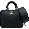 シャネル CHANEL バニティショルダーバッグ AS1286 29番台 ブラック ゴールド金具 ラム レディース ショルダーバッグ
