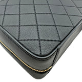 シャネル CHANEL バニティショルダーバッグ AS1286 29番台 ブラック ゴールド金具 ラム レディース ショルダーバッグ