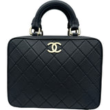 シャネル CHANEL バニティショルダーバッグ AS1286 29番台 ブラック ゴールド金具 ラム レディース ショルダーバッグ