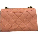 シャネル CHANEL マトラッセ2WAYチェーンショルダーバッグ コーラルオレンジ ゴールド金具 ラム レディース ショルダーバッグ
