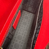 クリスチャン・ディオール Christian Dior レディディオール レッド ゴールド金具 カナージュ レディース ショルダーバッグ