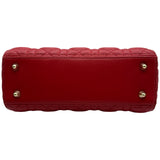クリスチャン・ディオール Christian Dior レディディオール レッド ゴールド金具 カナージュ レディース ショルダーバッグ